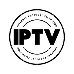 Aufkleber - iptv - internet protocol television is the delivery of television content over internet protocol net