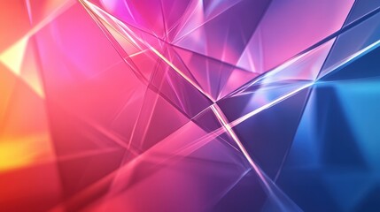 Aufkleber - a sleek digital background with mirrored geometric patterns and light reflections.