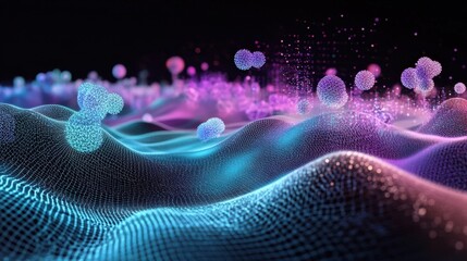 Poster - A visual explanation of quantum mechanics with particles and wave functions