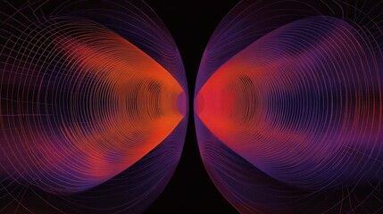 Poster - A visualization of the Doppler effect, showing how sound waves change frequency as the source of the sound moves relative to the observer