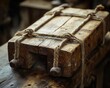 © Nawarit - Closeup of a wooden trap being prepared for deployment, detailed craftsmanship, and natural light