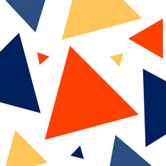 Aufkleber - Colorful abstract  triangle geometric pattern background. Vector illustration template design