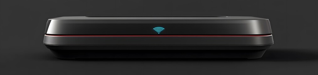 Poster - A sleek, modern device with a diamond logo and red accent, designed for technology use.