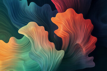 Aufkleber - abstract background with colorful lines