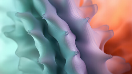 Poster - a close up of a painting with a blur
