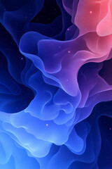 Leinwandbilder - a blue and pink background with a red and blue swirl