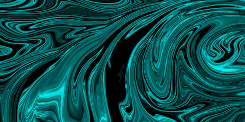 Aufkleber - Marble rock texture blue ink pattern liquid swirl paint black dark Illustration background .Horrible Extreme abstract background.Blue marble texture and background for wedding card, cover, web design	
