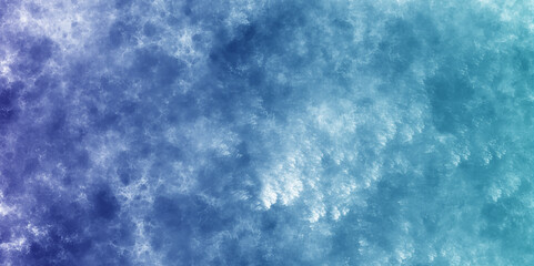 Poster - Light blue white vector layout with cloudscape. The summer heaven is colorful clearing day Good weather and beautiful nature. Sky aquarelle painted paper textured canvas for vintage design.	