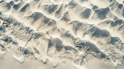 Wall Mural - Top-down view of sand on beach