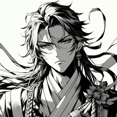 Poster - Character Focus Artistic Style e g Classic Pose in a Manga style