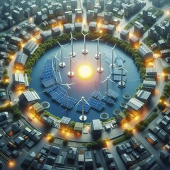 Poster - community based renewable energy project emphasizing the importa