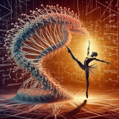 Poster - Dancer guided by protein folding patterns