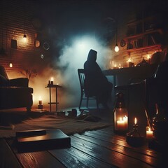 Poster - Dramatic Lighting with Moody Photo A dramatic lighting illustrat