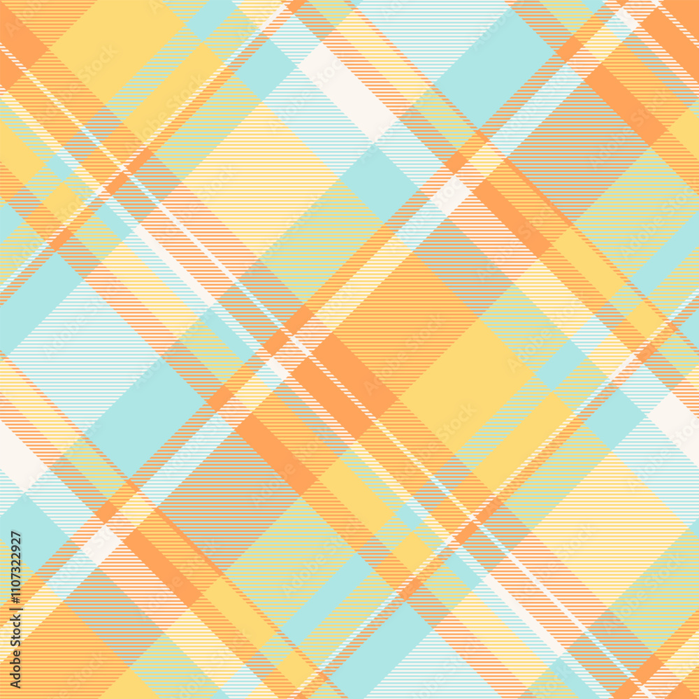 Arabic pattern textile vector, colourful check plaid background ...