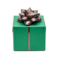 Wall Mural - gift box with ribbon