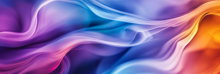 Poster - Colorful abstract waves creating a vibrant flow effect