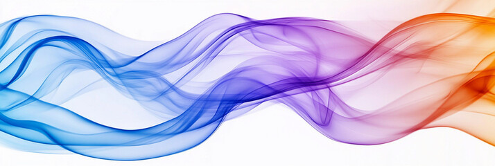 Poster - Colorful flowing waves create a mesmerizing visual effect