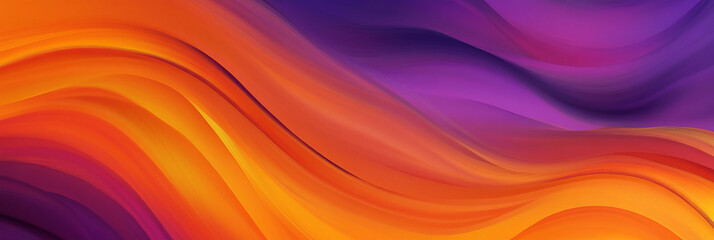 Poster - Colorful abstract waves create a vibrant background design
