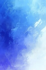 Poster - A serene abstract background featuring gradients of blue and white, evoking tranquility and calmness.