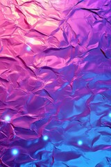 Poster - A vibrant blend of purple and blue crumpled foil, creating an abstract, colorful texture that evokes a sense of depth.