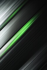 Poster - Dynamic abstract lines in black and green create a sense of movement and energy.