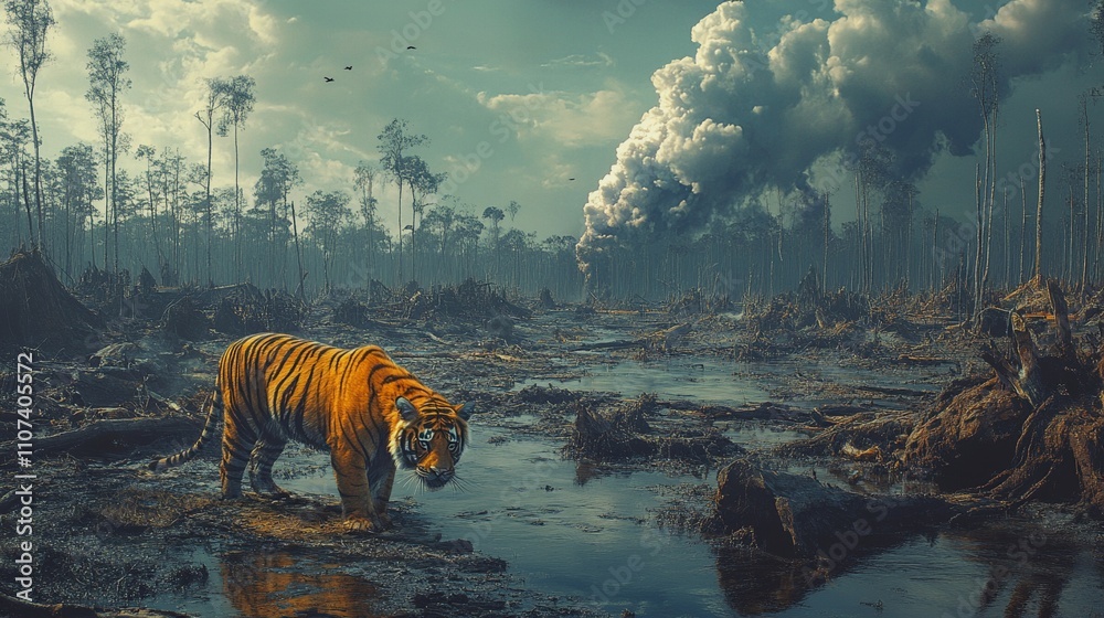 Wildlife habitat destruction: a series illustrating the devastating ...