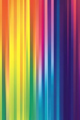 Poster - Vibrant vertical stripes display a gradient of colors from warm to cool hues, creating a lively, dynamic effect.