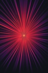 Poster - A vibrant burst of red and purple rays radiating from a central point, creating a dynamic and energetic atmosphere.