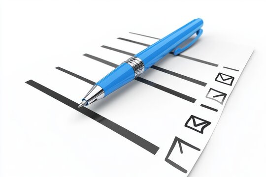 A blue pen is currently writing on a spiral notebook, creating text