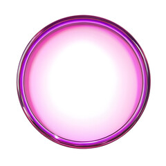Aufkleber - Radiant pink and white circular border on a clear backdrop, ideal for adding sophistication to designs