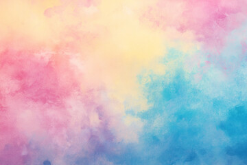 Wall Mural - A soft pastel gradient background with gentle shades of pink, blue, and yellow. The gradient should be smooth without any harsh transitions or sharp edges