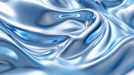 Poster - Futuristic abstract technology background featuring metallic blue foil texture with reflective surfaces and dynamic light effects, perfect for modern digital designs, high-tech presentations, and inno