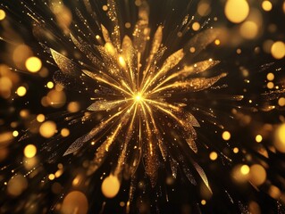 Wall Mural - Firework Explosion Close Up