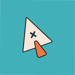 Fototapete - Clicking, Cursor, Pointer, Interface, Crosshair, Target, Action, Selection, Icon, Graphic