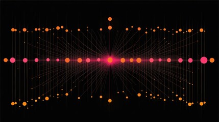 Aufkleber - Abstract visualization of data points and connections in a scientific context.