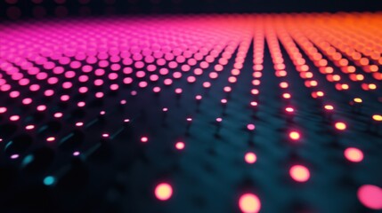 Aufkleber - Abstract visual of glowing dots creating a dynamic gradient effect.