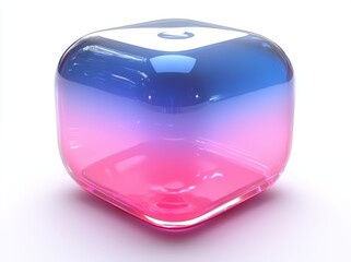 Poster - A straightforward metal model of an icosahedron, presented as a 3D holographic geometric figure for design, isolated on a background. 3D rendering illustration.