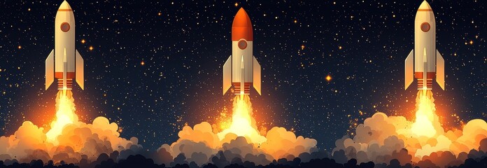 Wall Mural - a high-velocity asteroid or comet plummeting through the night sky, leaving a fiery trail. a modern 