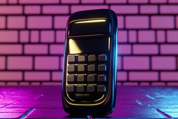 Poster - A pixel art depiction of a cellphone displaying a text message, with animated glowing icons and a colorful retro vibe