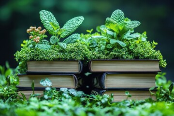 Aufkleber - Eco-conscious e-learning platforms integrating sustainable education practices, depicted innovatively,