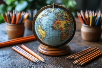 Aufkleber - Interactive virtual education hubs designed for global self-paced learners, styled for innovation and simplicity,