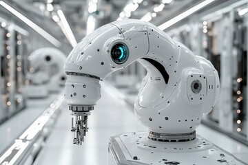 Leinwandbilder - Lightweight industrial robots designed for precision assembly tasks,