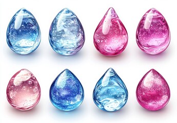 Poster - A three-dimensional object featuring a vibrant holographic color gradient. Contemporary depiction of three-dimensional geometric forms.