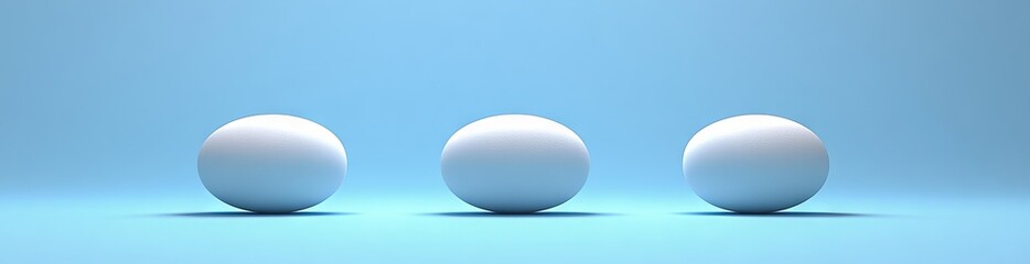 Poster - A 3D rendering of white geometric forms, including spheres and a torus, set against a grey background with realistic shadows. This abstract, modern figure is ideal for contemporary design trends.