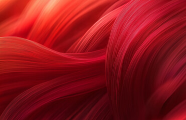 Wall Mural - Red abstract background with blurred lines and curves, creating an elegant and modern design element for graphic elements or backgrounds