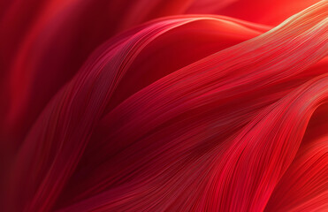 Wall Mural - Red abstract background with blurred lines and curves, creating an elegant and modern design element for graphic elements or backgrounds