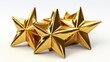 © Alexandr - Gold stars on white surface