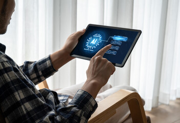 Poster - generative ai virtual assistant tools for prompt engineer and user for ease of engage artificial int