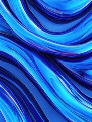 Aufkleber - A vibrant abstract image featuring flowing blue waves that evoke a sense of movement and tranquility.