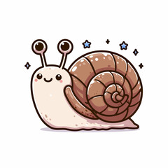 Sticker - snail illustration